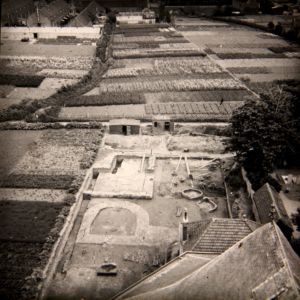 De opgraving van het mausoleum
